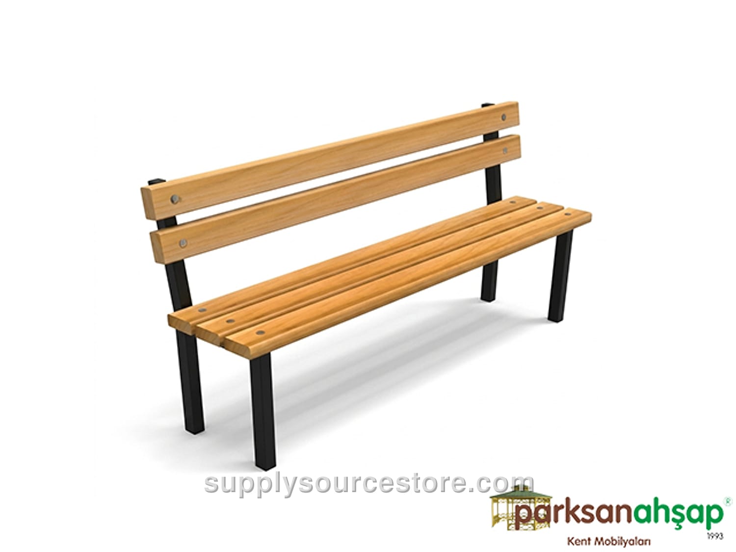 Wooden Metal Leg Bench 140(L)x30(W)x70(H)
