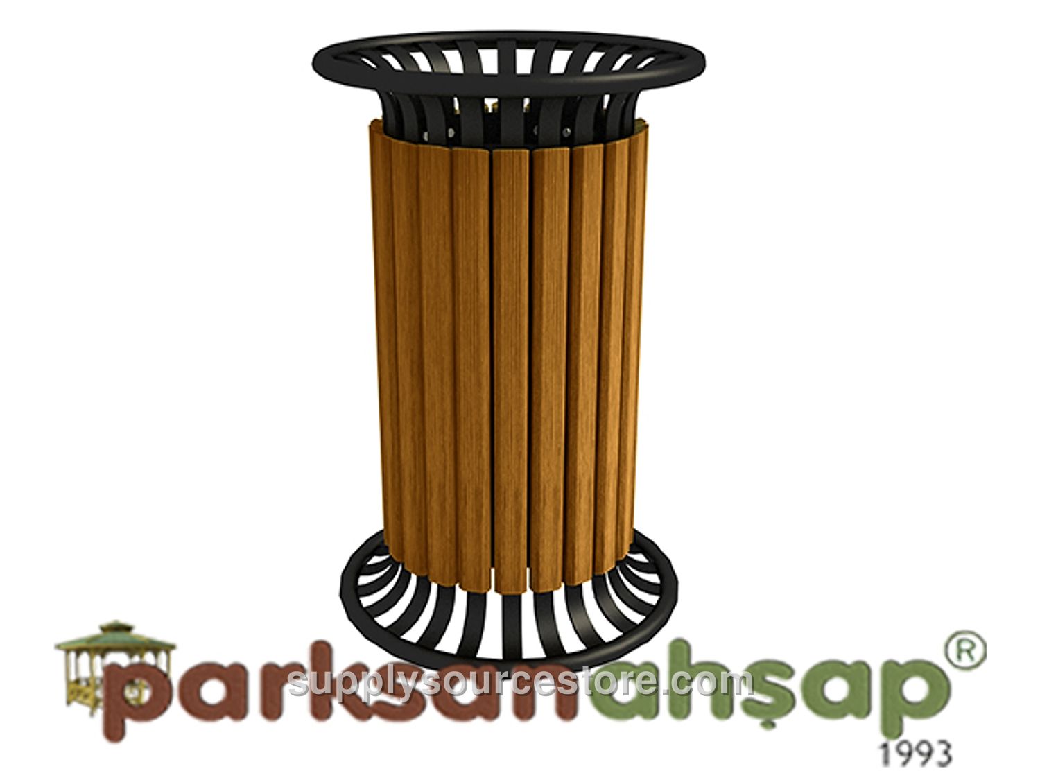 Wood – Outdoor Wooden Litter Bin 46(W)x70(H)