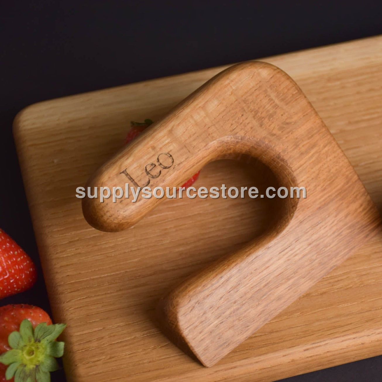 Oak Wood Safe Knife and Cutting Board