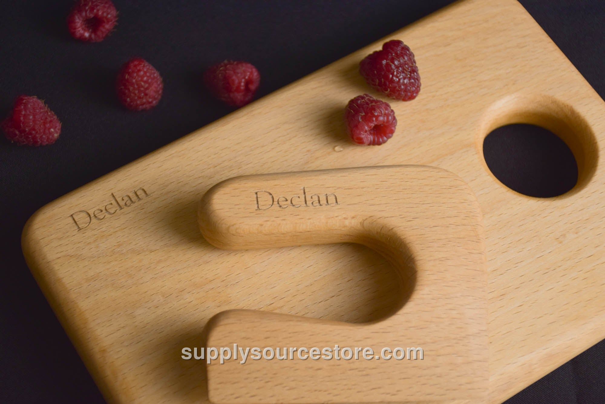 Beech Wood Safe Knife and Cutting Board