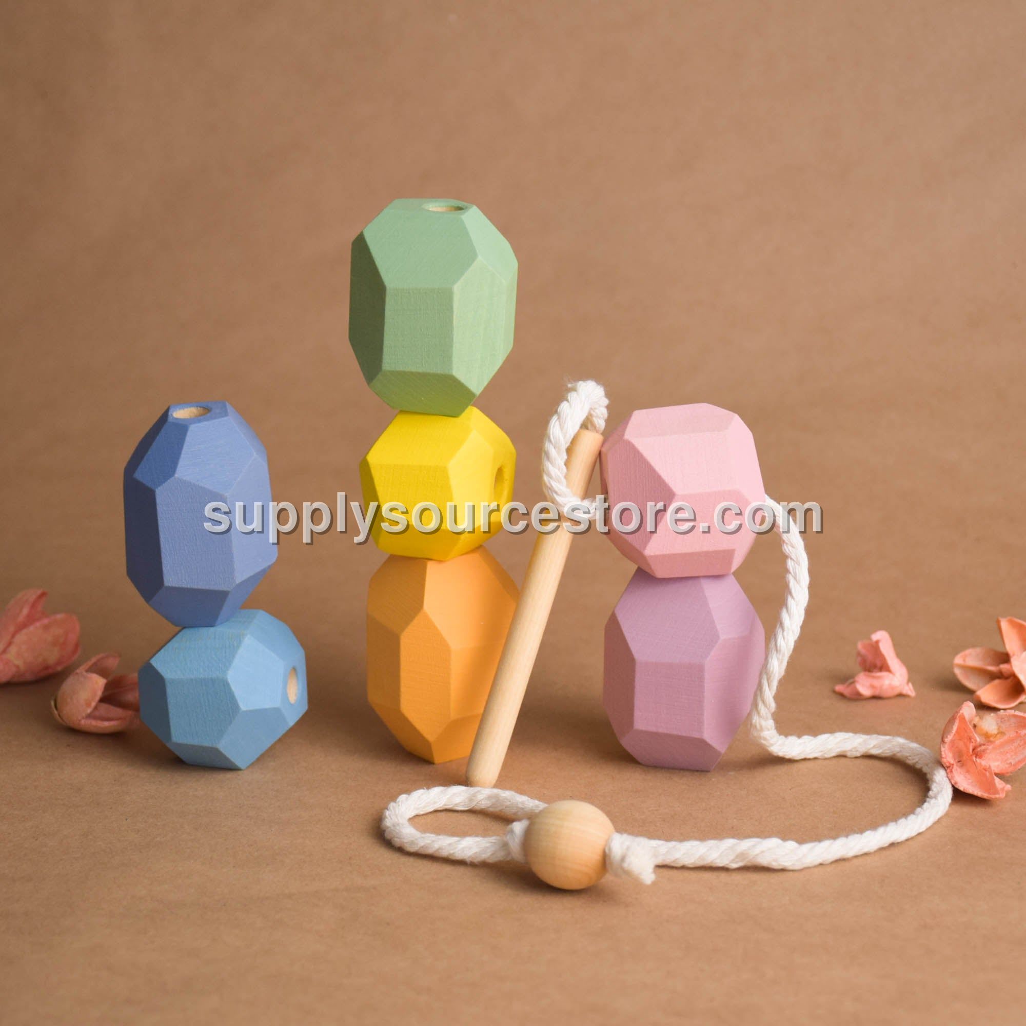 Pastel Lacing Stones