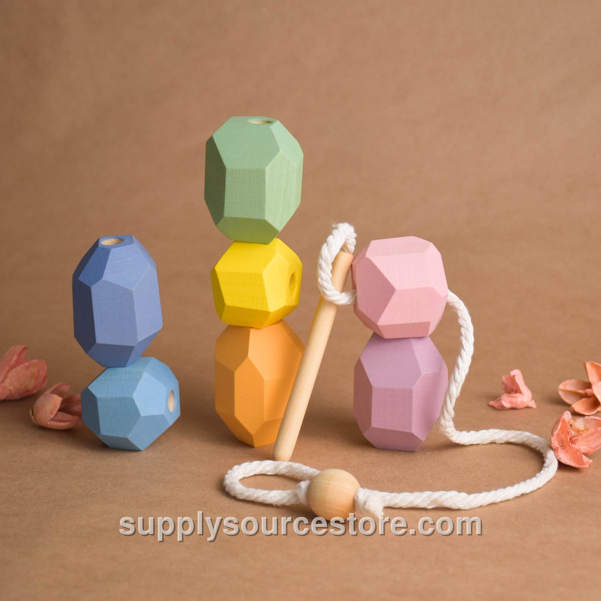 Pastel Lacing Stones