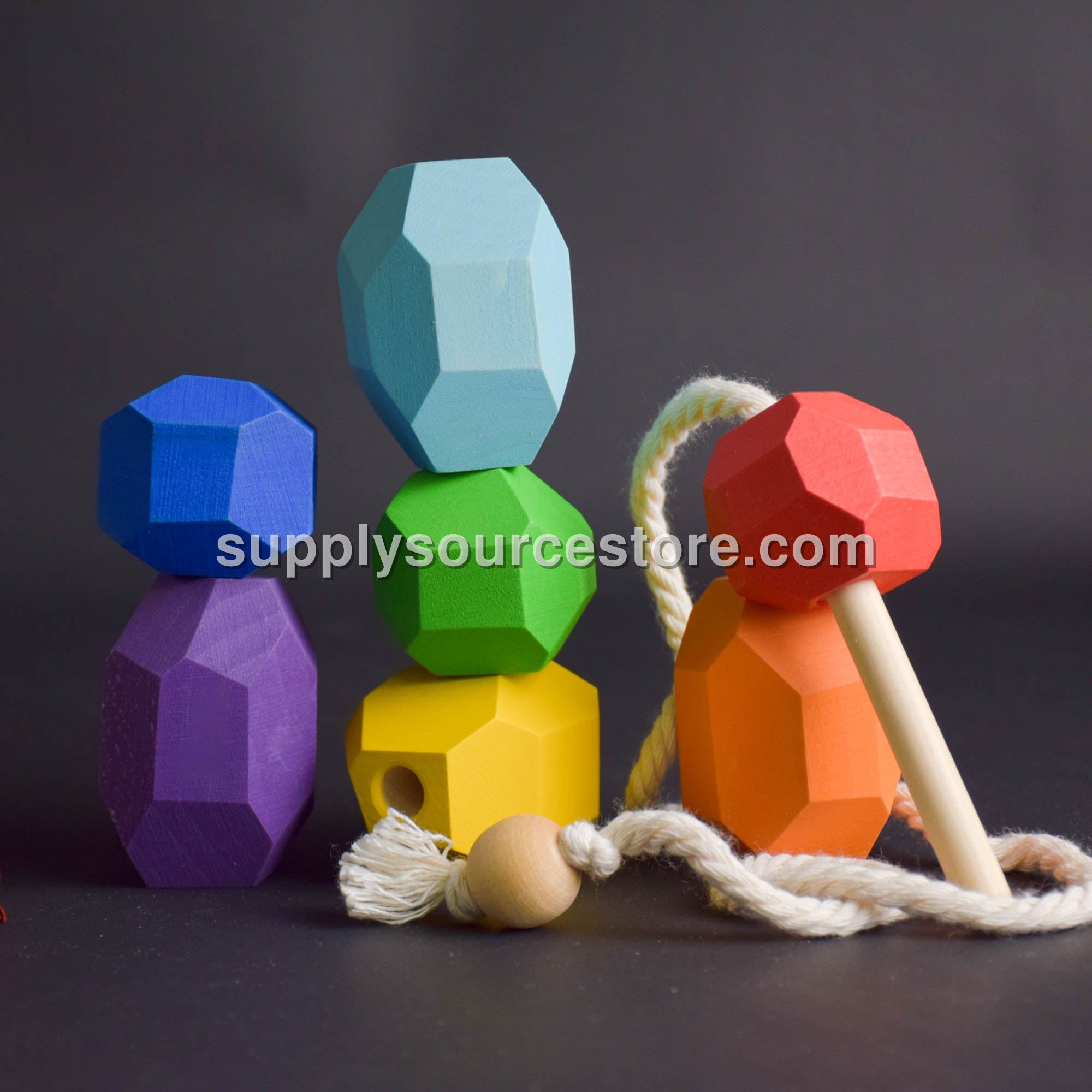 Rainbow Lacing Stones