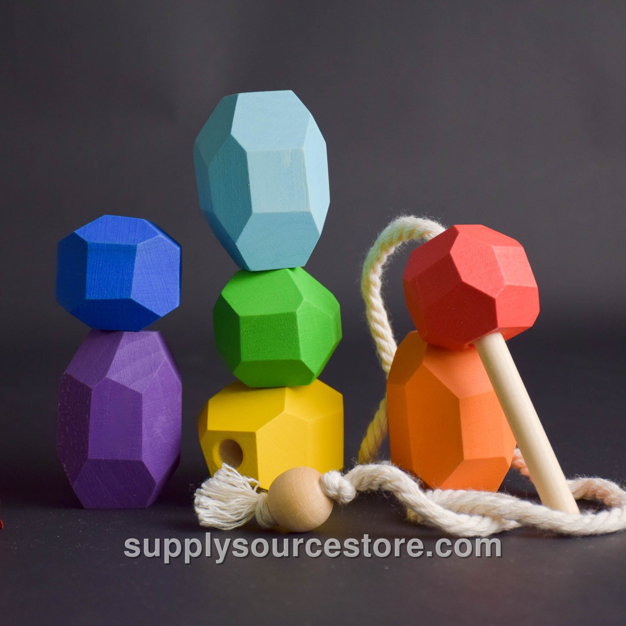Rainbow Lacing Stones