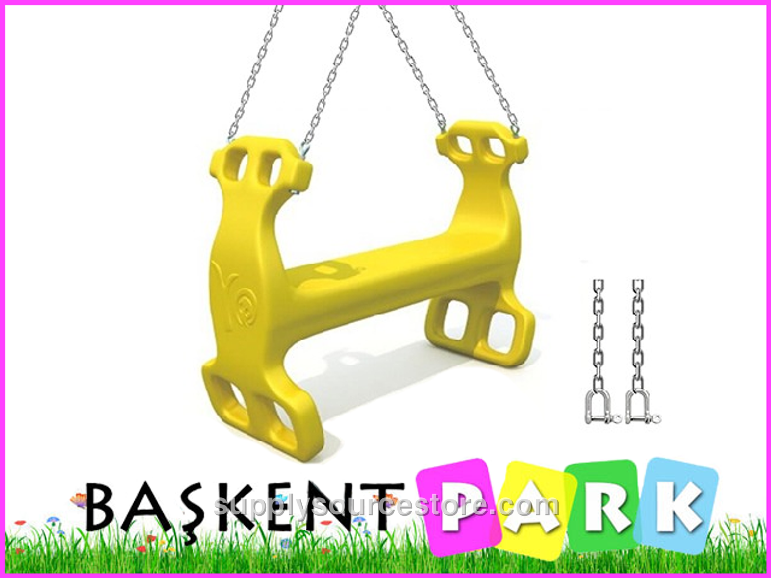 Capital Park Fixed Two‑Person Swing Seat