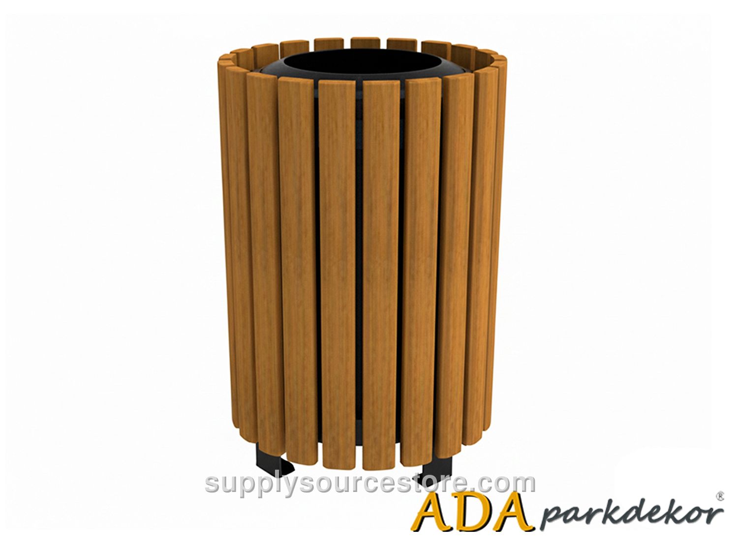 Outdoor Wooden Litter Bin