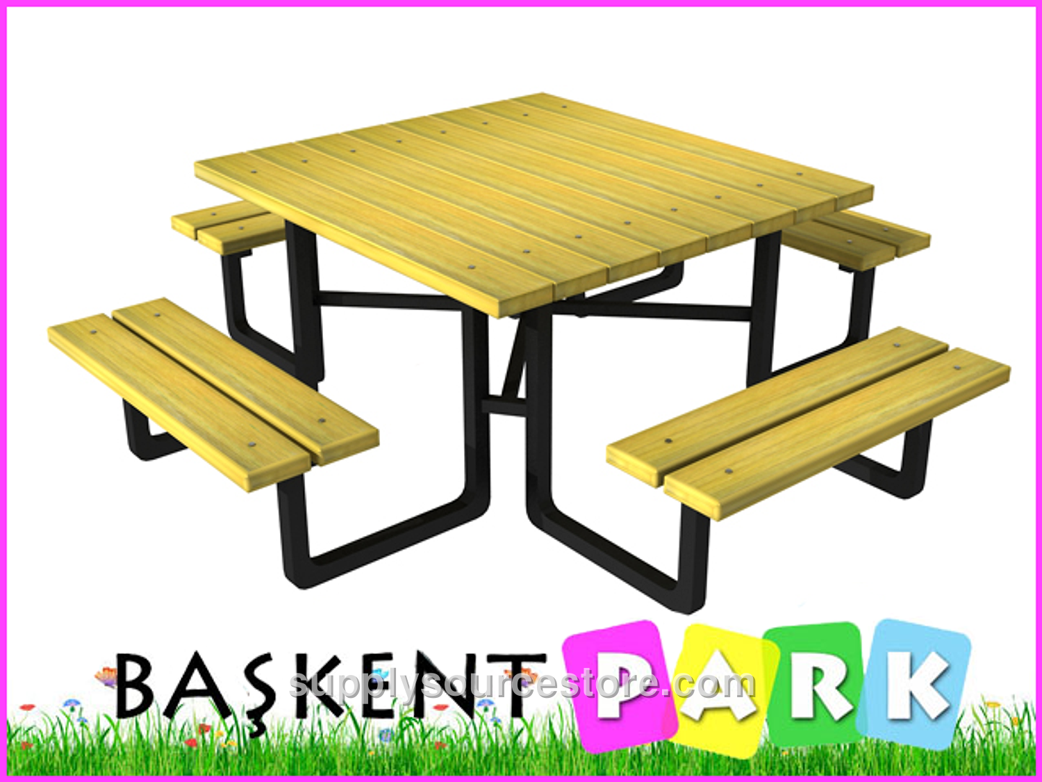 Capital Park Picnic Table (Metal Legs)