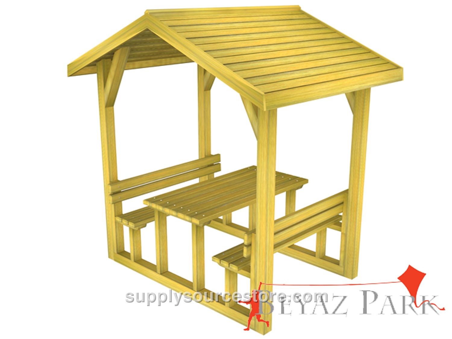 Covered Picnic Table (Wood) 210(L)x195(W)x250(H)