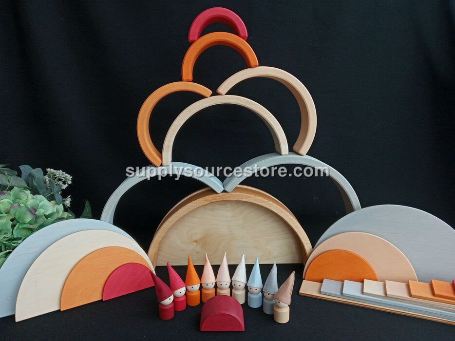 Neutral Rainbow Building Set of 34 pcs.