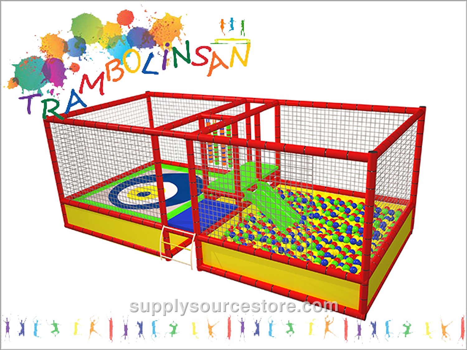 Activity Ball Play Pool + Trampoline