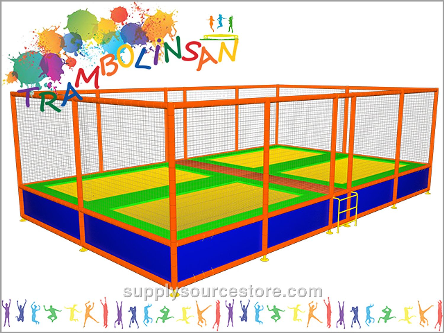 Olympic Commercial Trampoline Set