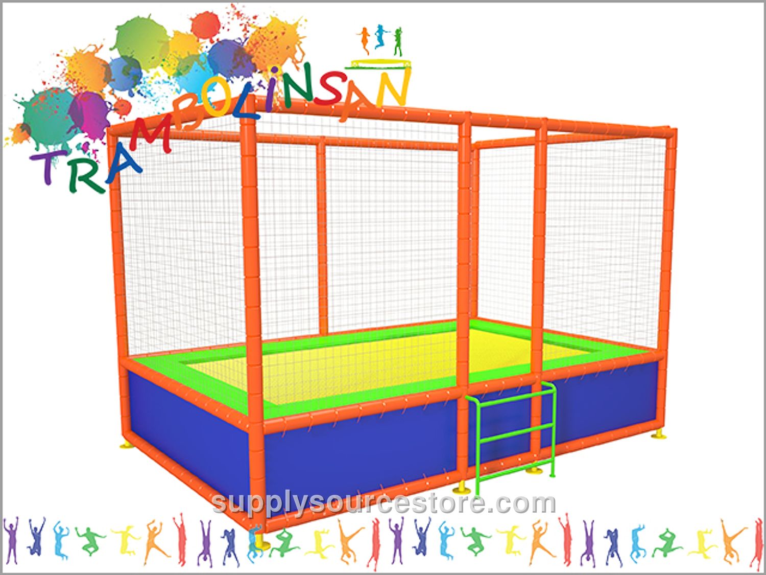 Olympic Commercial Single Trampoline
