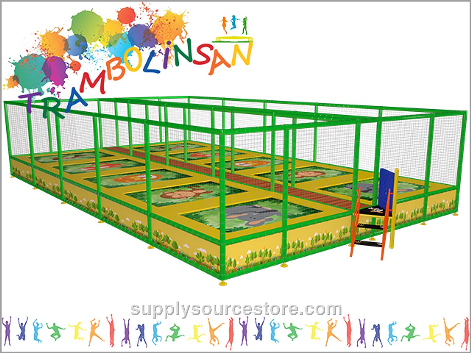 Trampoline (10-String Net) 670×1270 cm (264 x 500 in)
