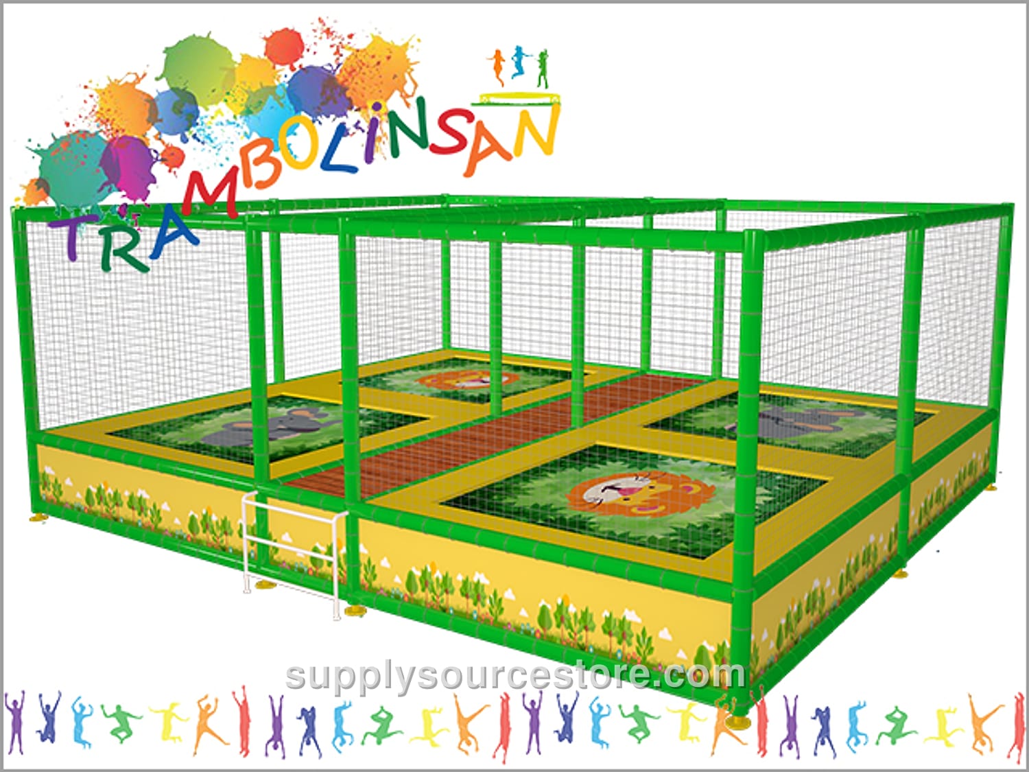 Trampoline (Quad Safety Net) 514×670 cm (202 x 264 in)