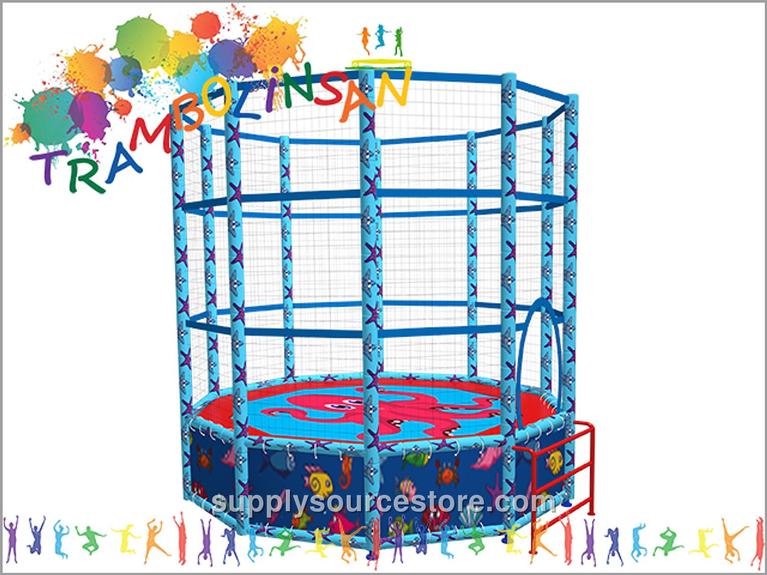 Trampoline (Corner Safety Net) 350 cm (138 in)