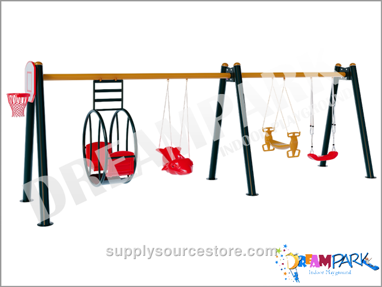 Quad Swing Set