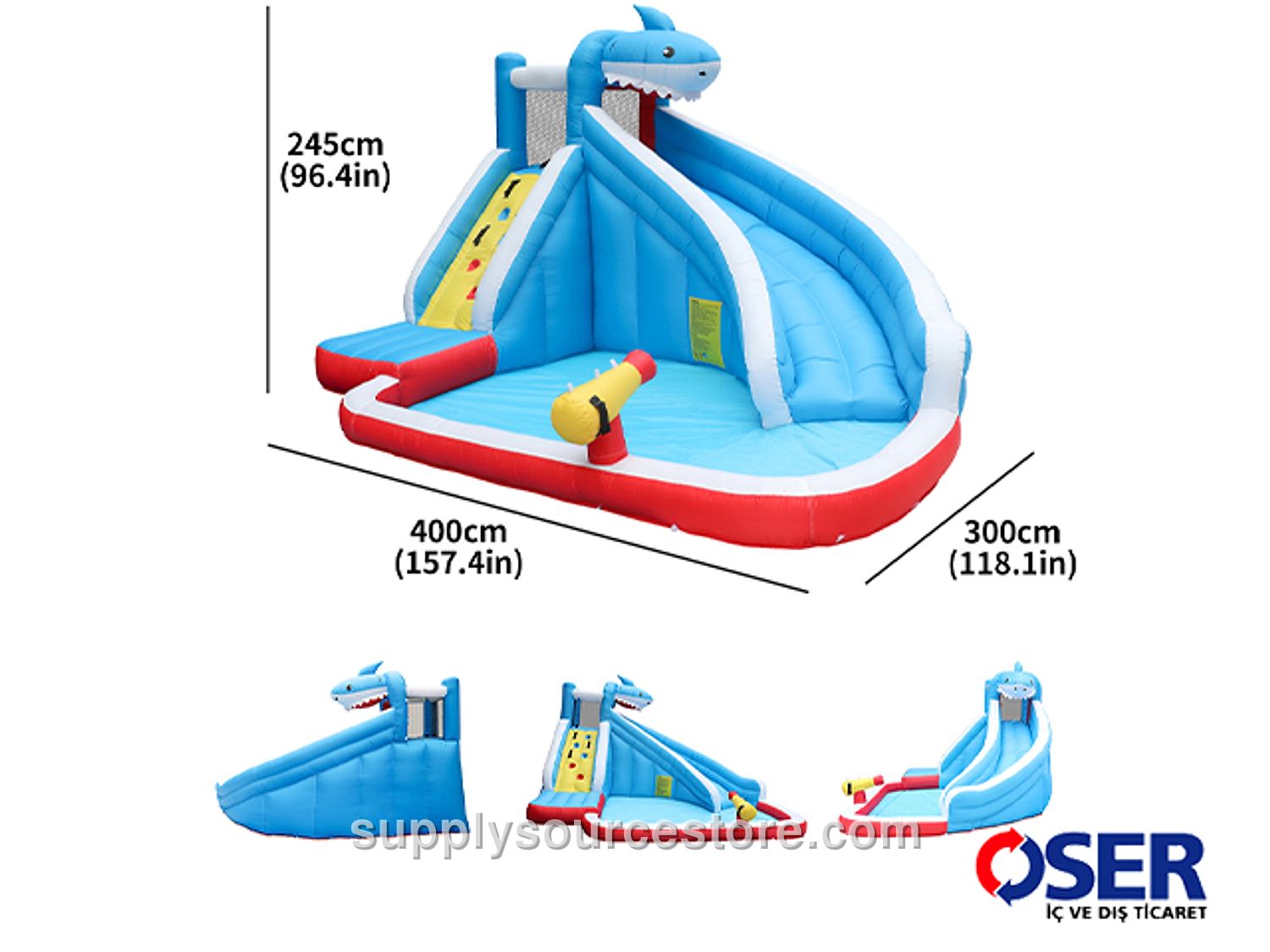 Shark Giant Inflatable Water Playground