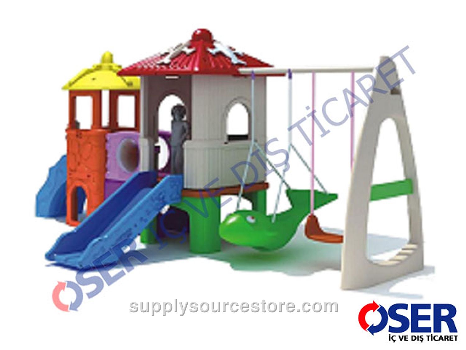 Super Swing Set with Slide