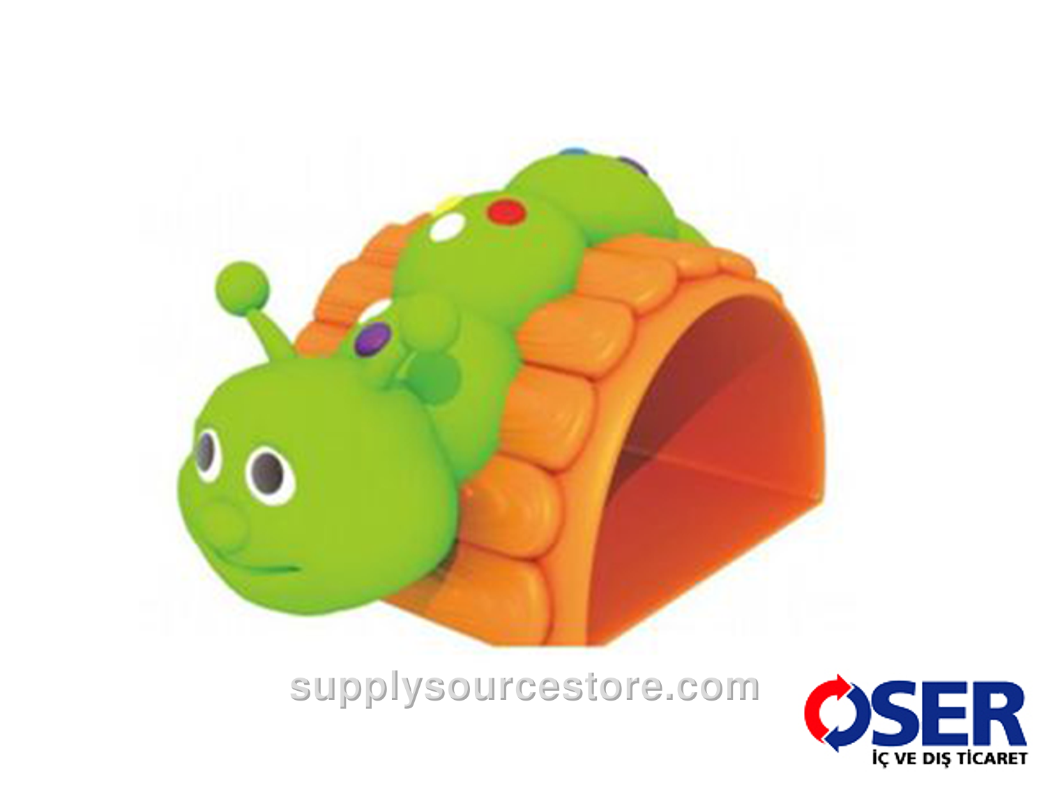 Green-Orange Caterpillar Tunnel