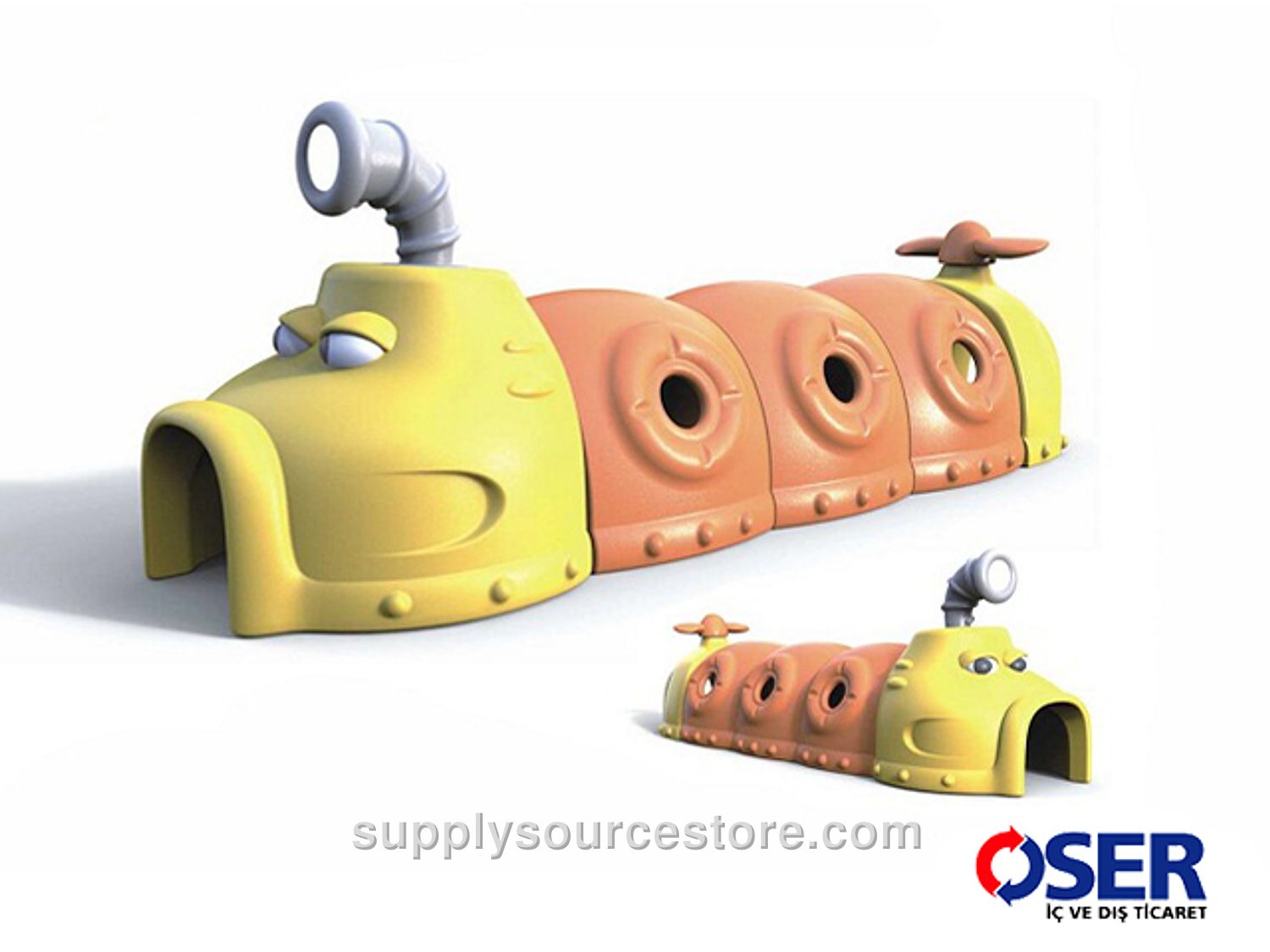 Rotating Submarine Play Tunnel