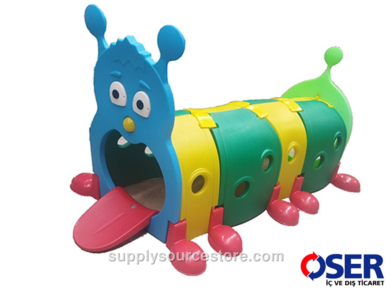 Caterpillar Play Tunnel Four Section