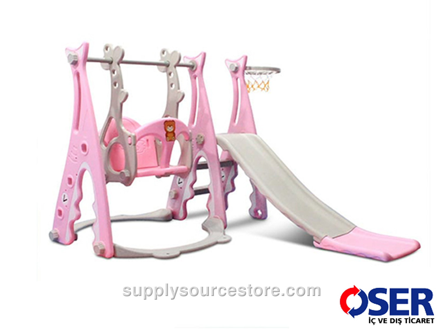 Princess Pink Pole Swing & Slide Set