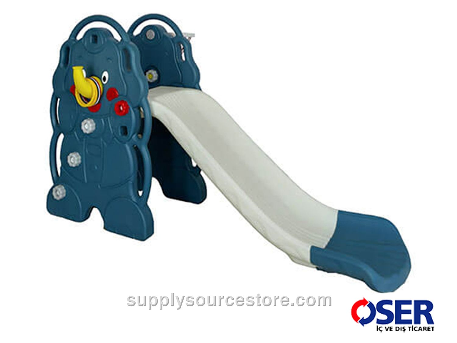 Elephant Slide with Hooped Ball Throw