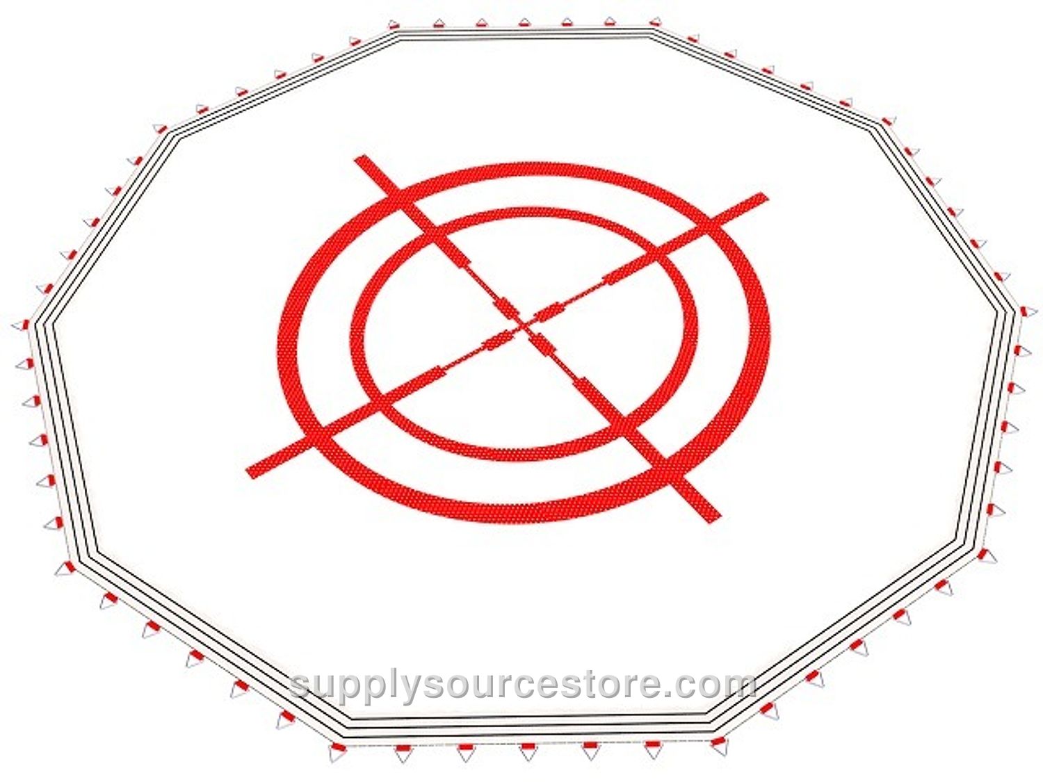 Typ-015 Trampoline Jump Net with Ten Corner Target Figures 275 cm (108 in)