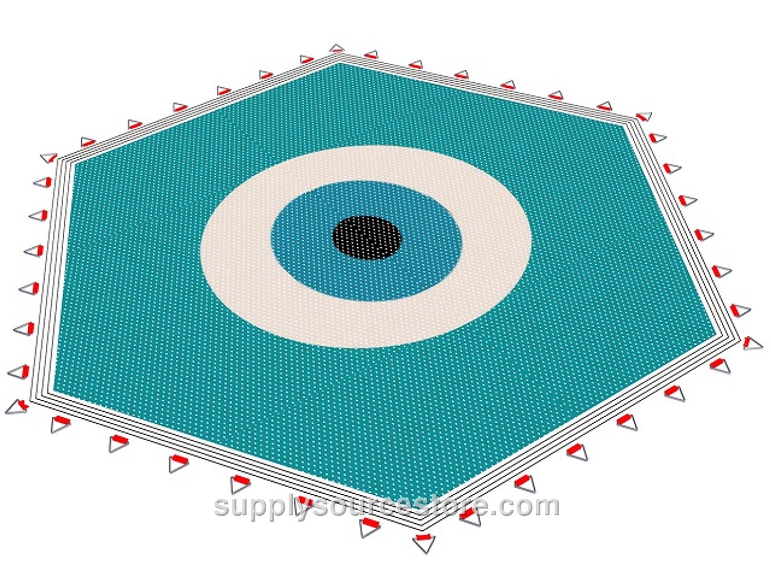 Typ-013 – Trampoline Jump Net Hexagonal Evil Eye 190 cm (74.8 in)