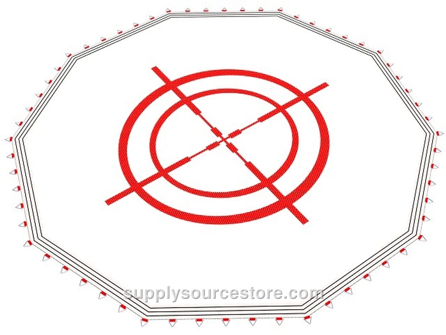 Typ-012 – Trampoline Jumping Net with Hexagonal Target 190 cm (74.8 in)