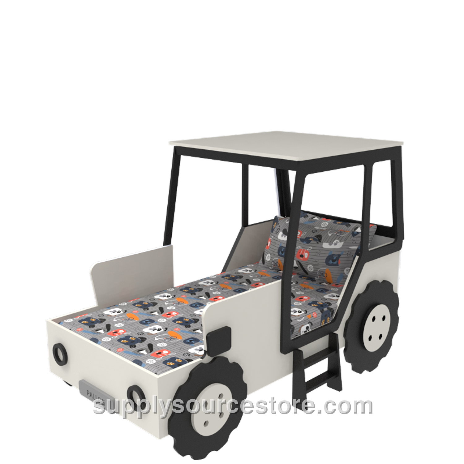 White Tractor Bed