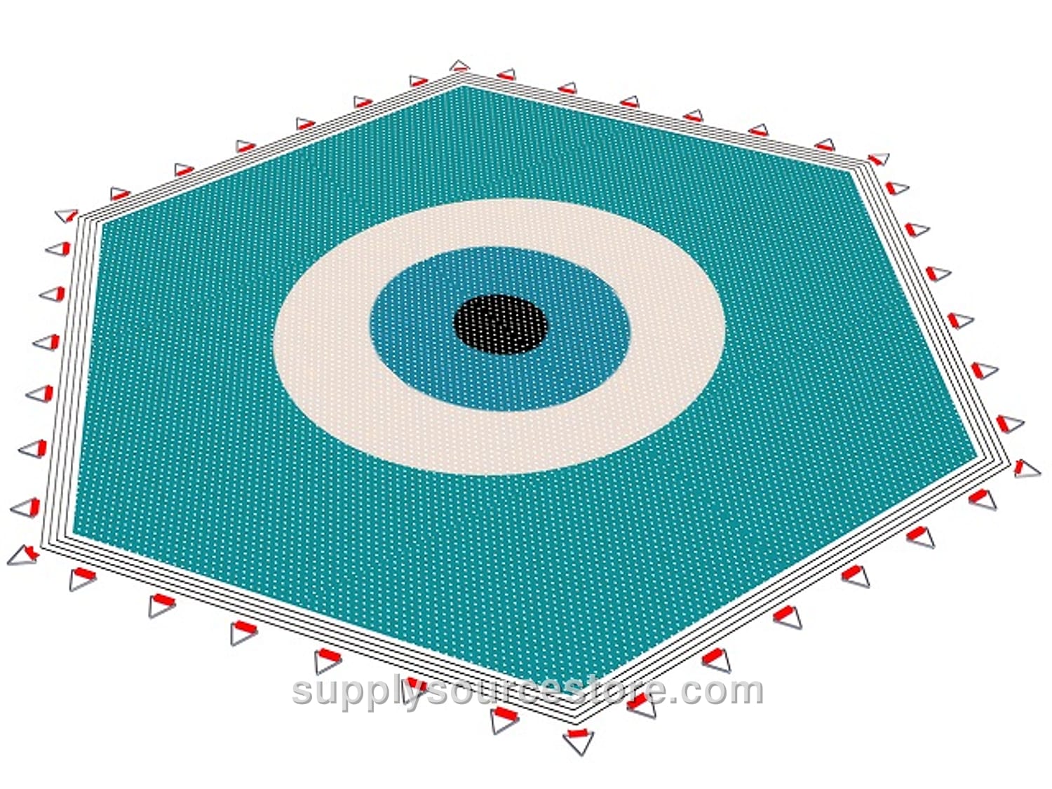 Typ-010 Junior Trampoline Jump Net – Crab (185×220 cm (72.8 x 86.6 in))