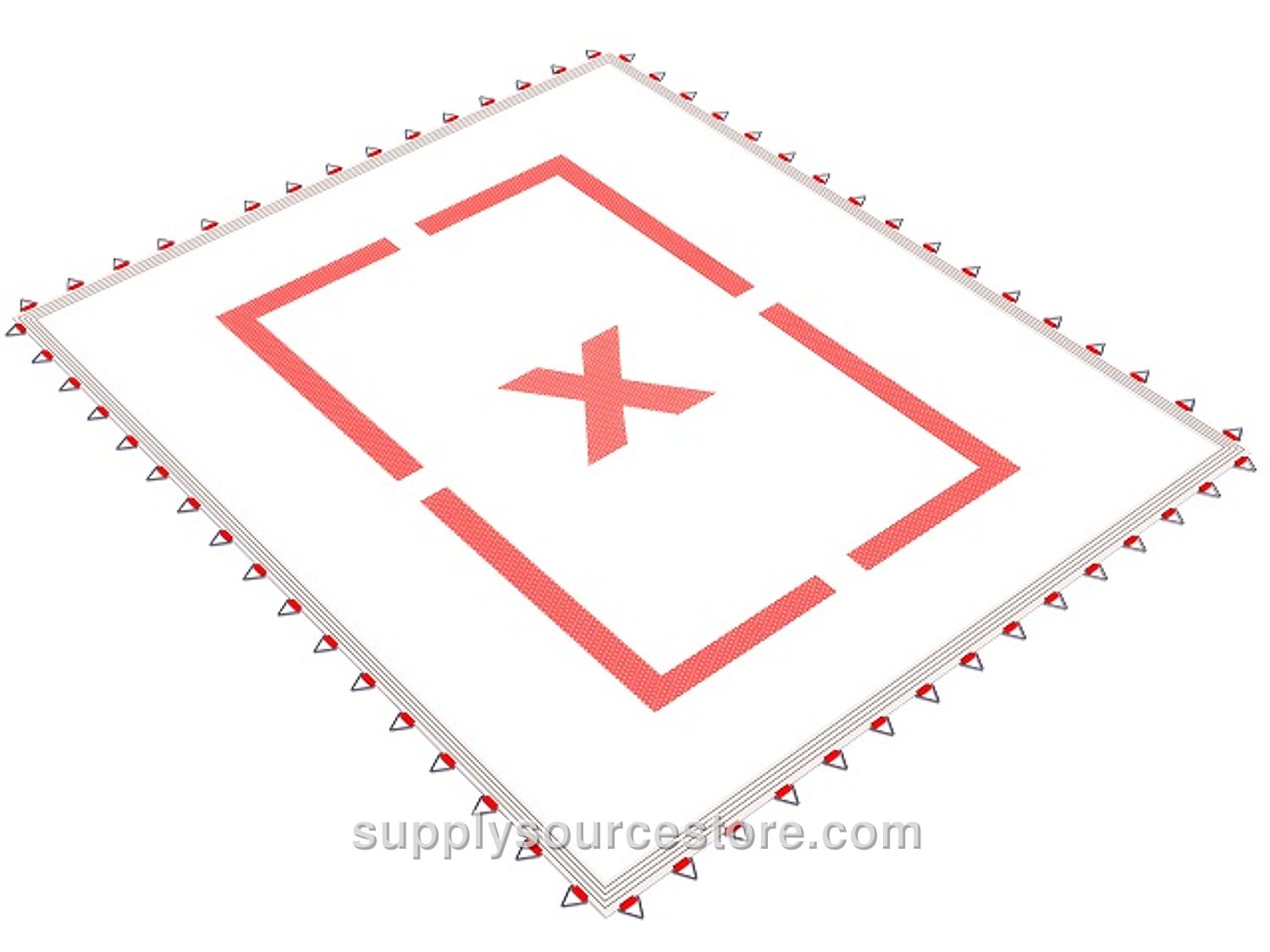 Typ-008 – Junior Trampoline Jump Net With Target Figure (185×220 cm (72.8 x 86.6 in))