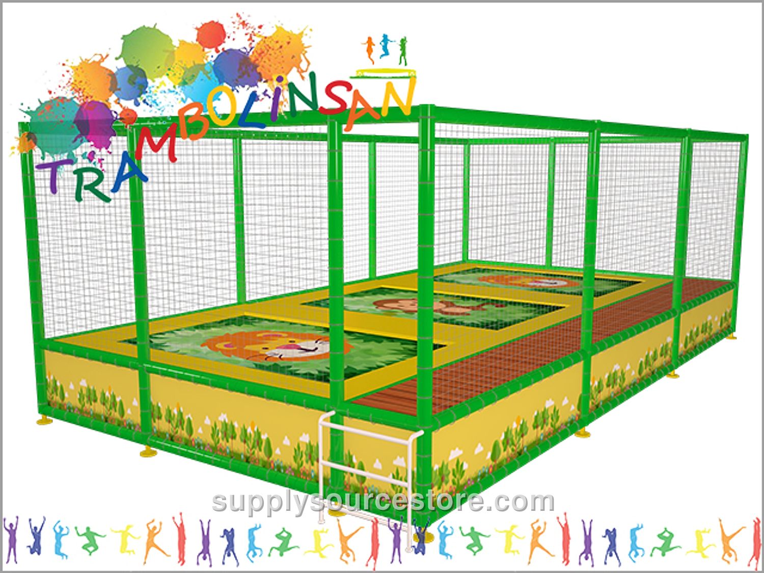 Trampoline (Triple Net Guard) 372×767 cm (146 x 302 in)