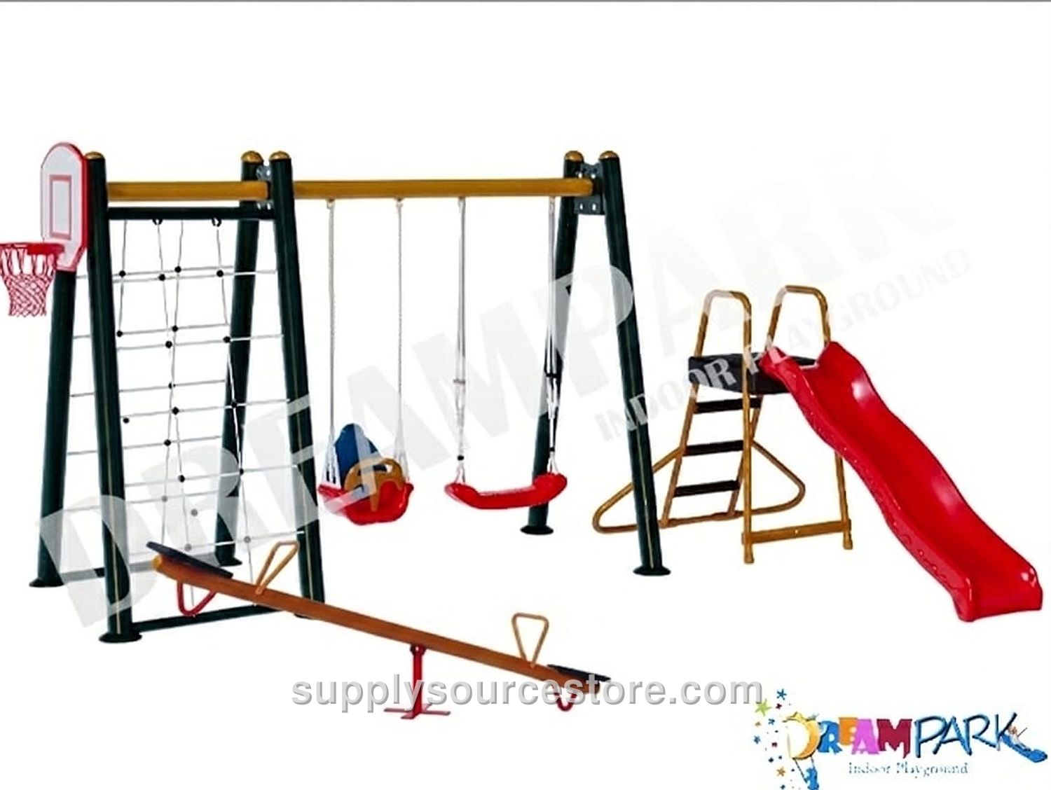 Slide, Climbing & Swing Set