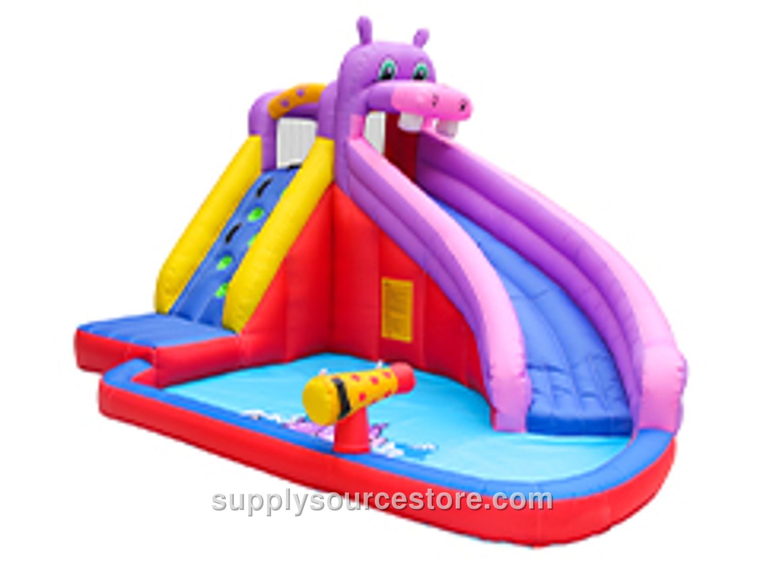 Inflatable Playground (Pink Hippo Water Playground)