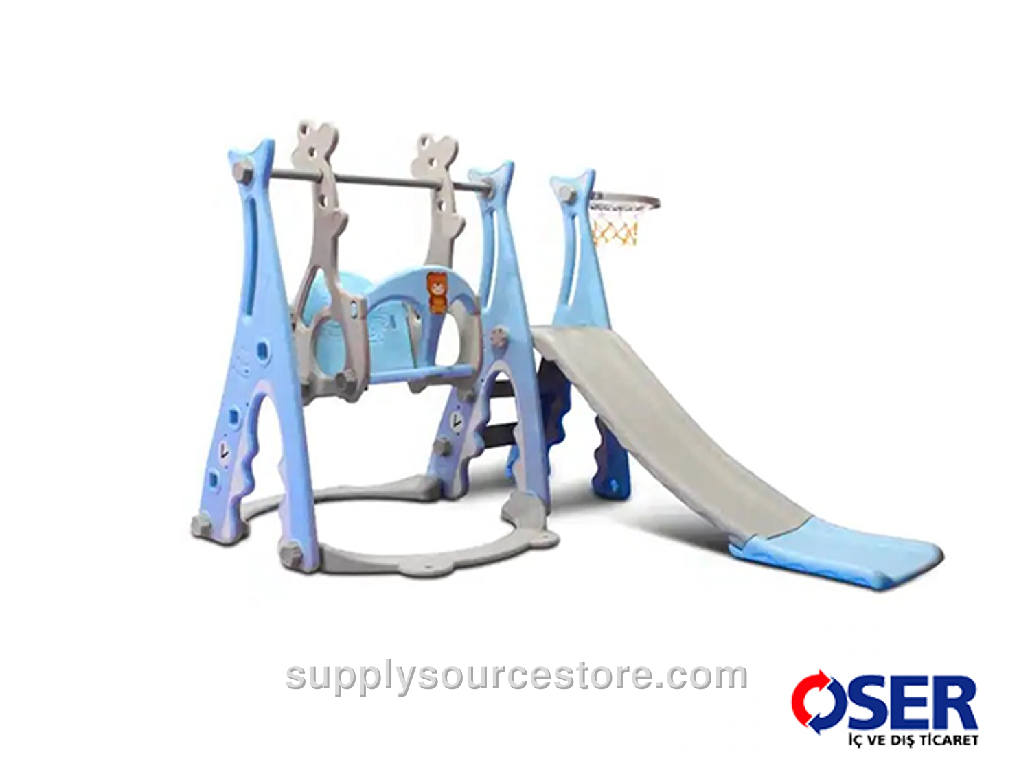 20527/B – Blue Pot Swing-Slide Set