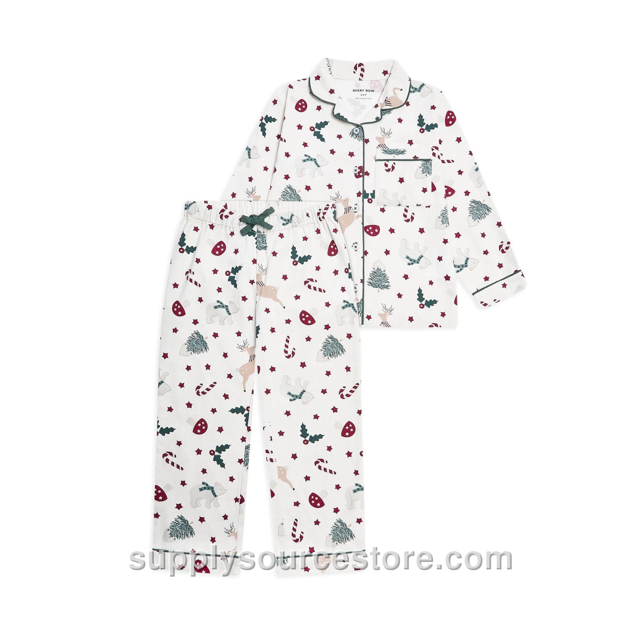 Children's Flannel Pyjamas - Christmas Carousel
