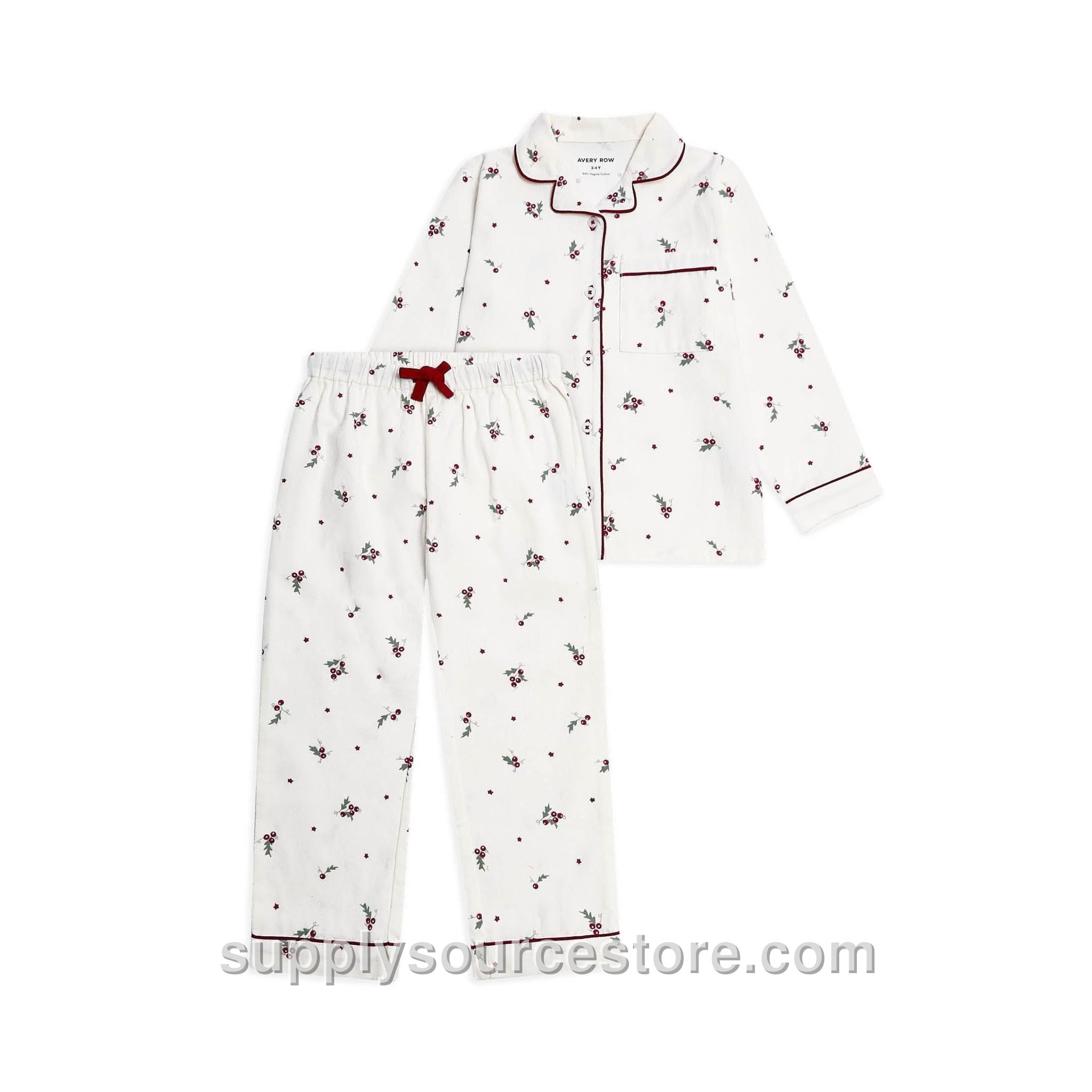 Children's Flannel Pyjamas - Holly Scatter