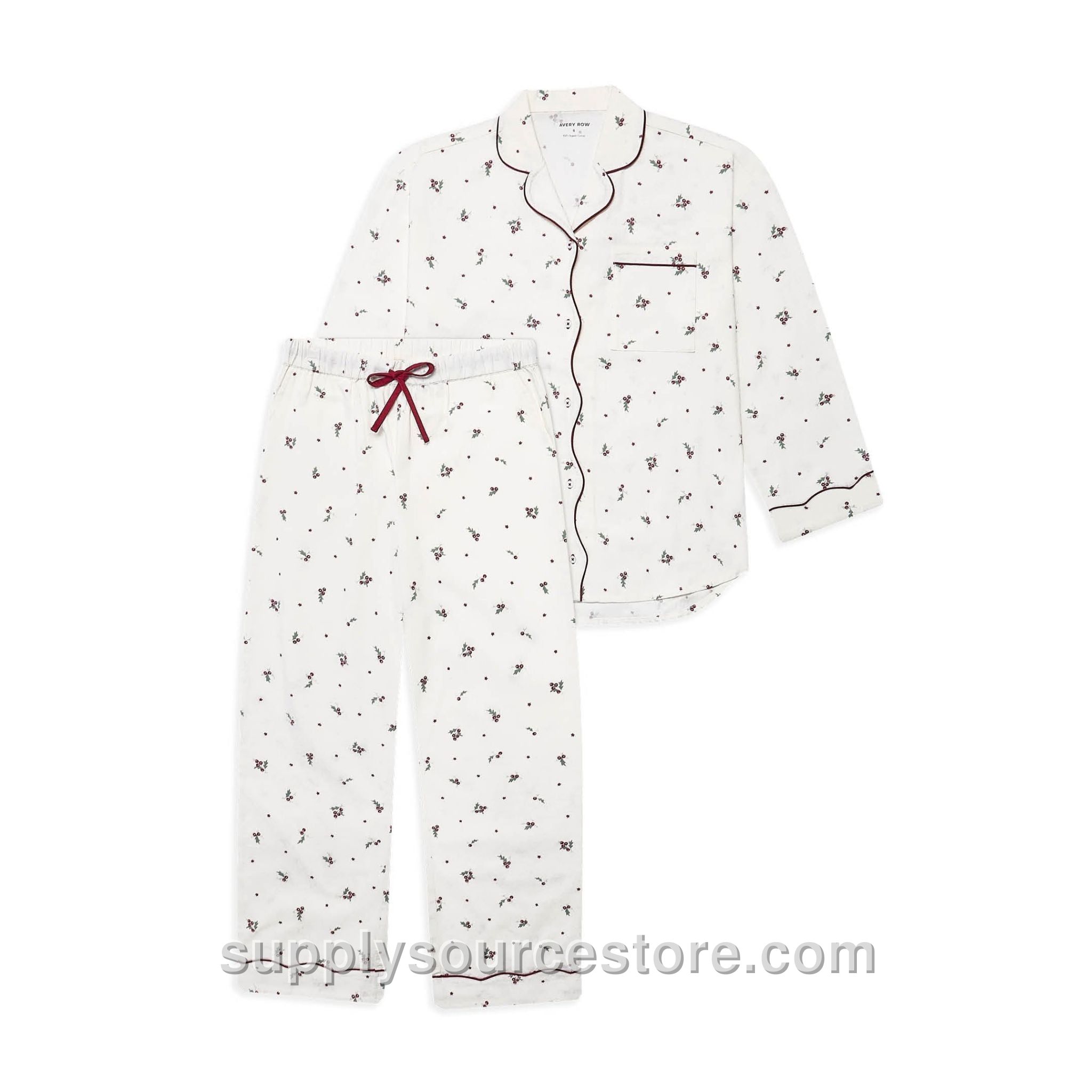 Women's Flannel Pyjamas - Holly Scatter