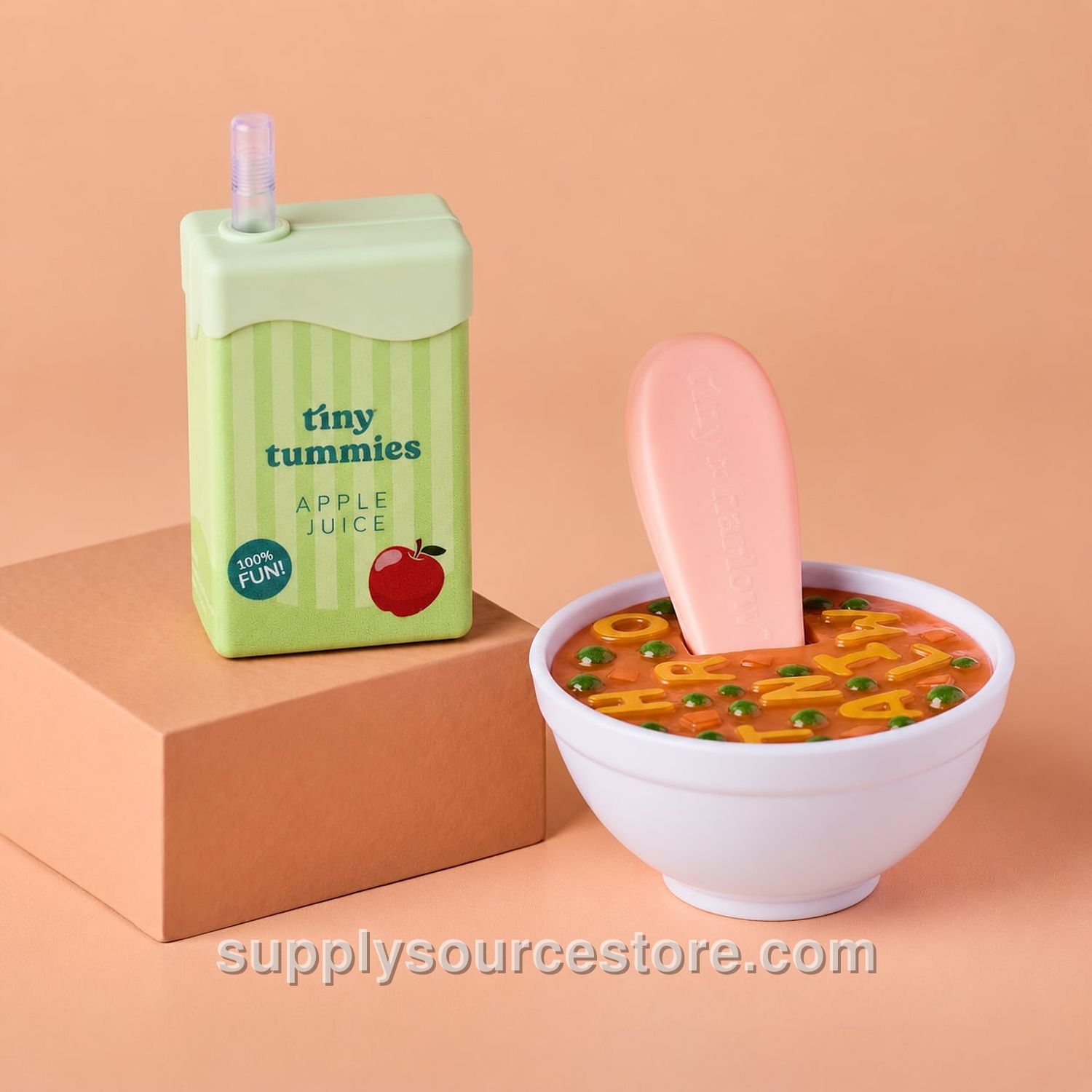 Alphabet Soup Bowl & Apple Juice Box Set