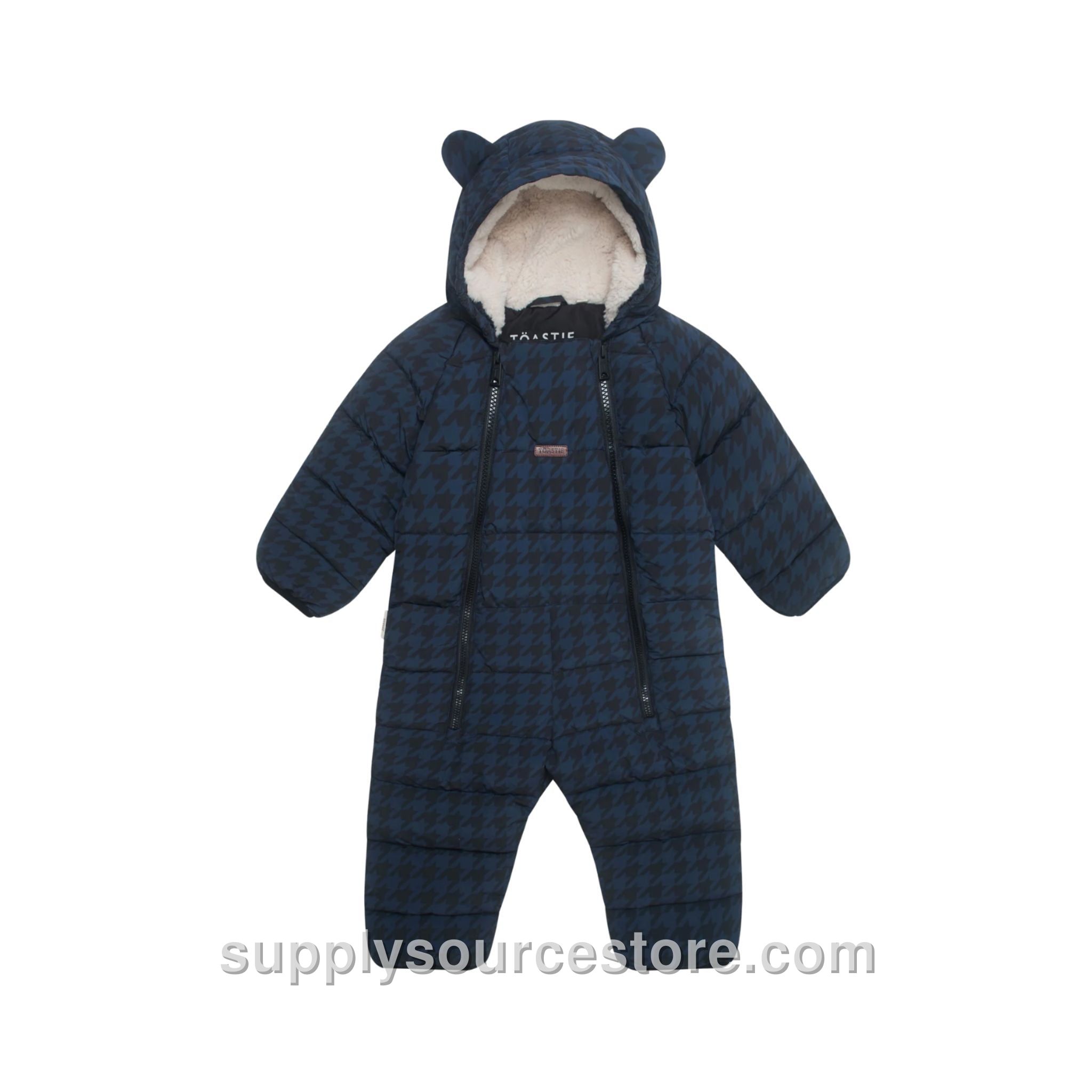 Cloud Onesie Snowsuit - Midnight Houndstooth