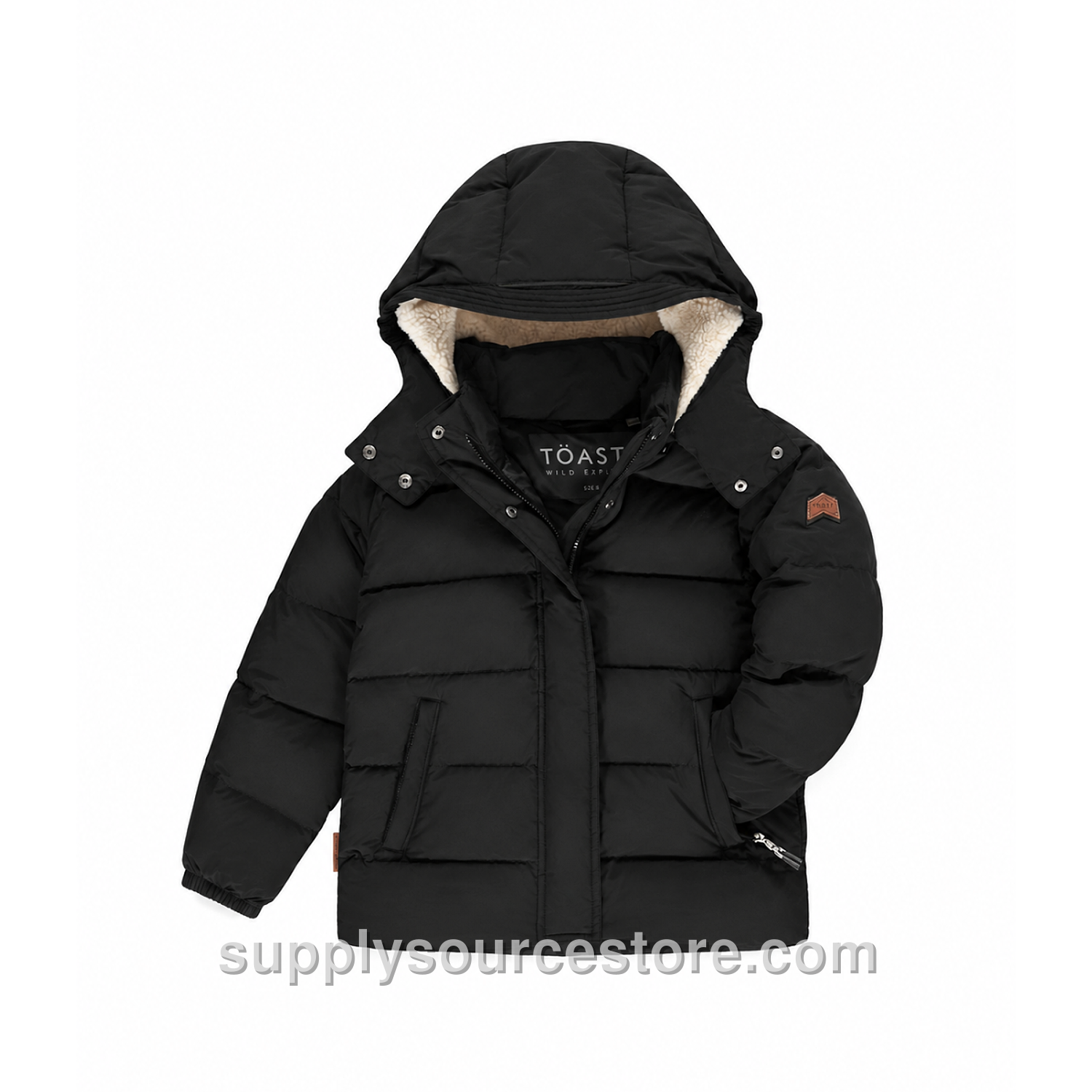 Wild Lunar Puffer Jacket - Liquorice Black