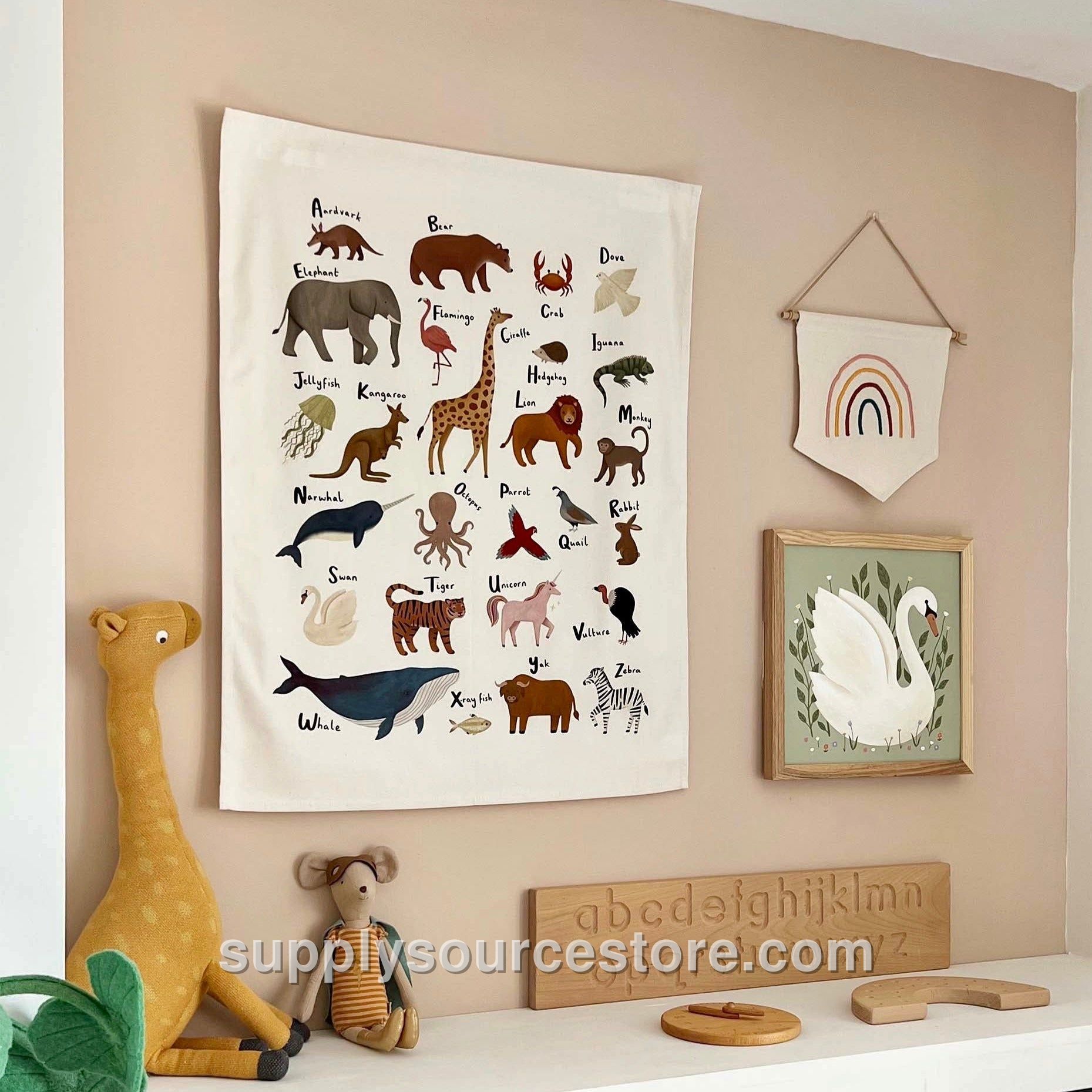 Animal Alphabet Wall Hanging