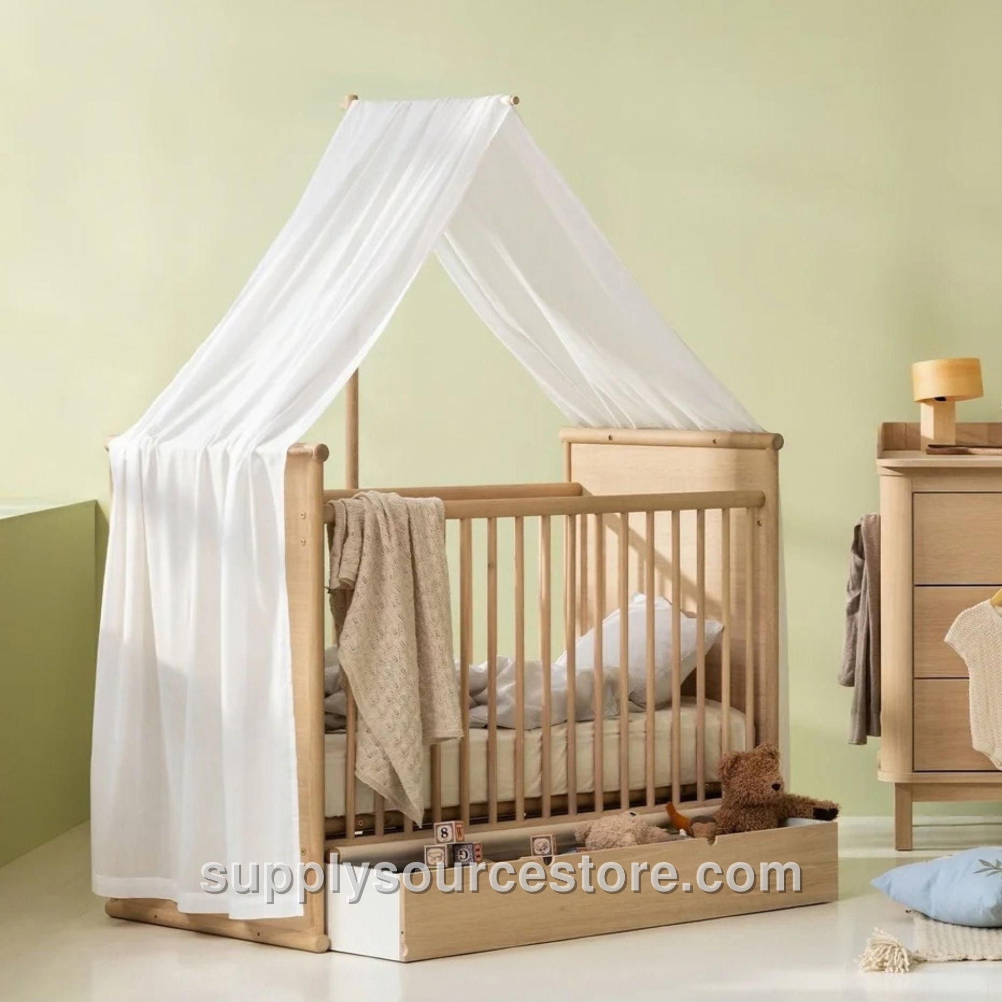 Camp Novel Cot Bed Canopy - Transparent White