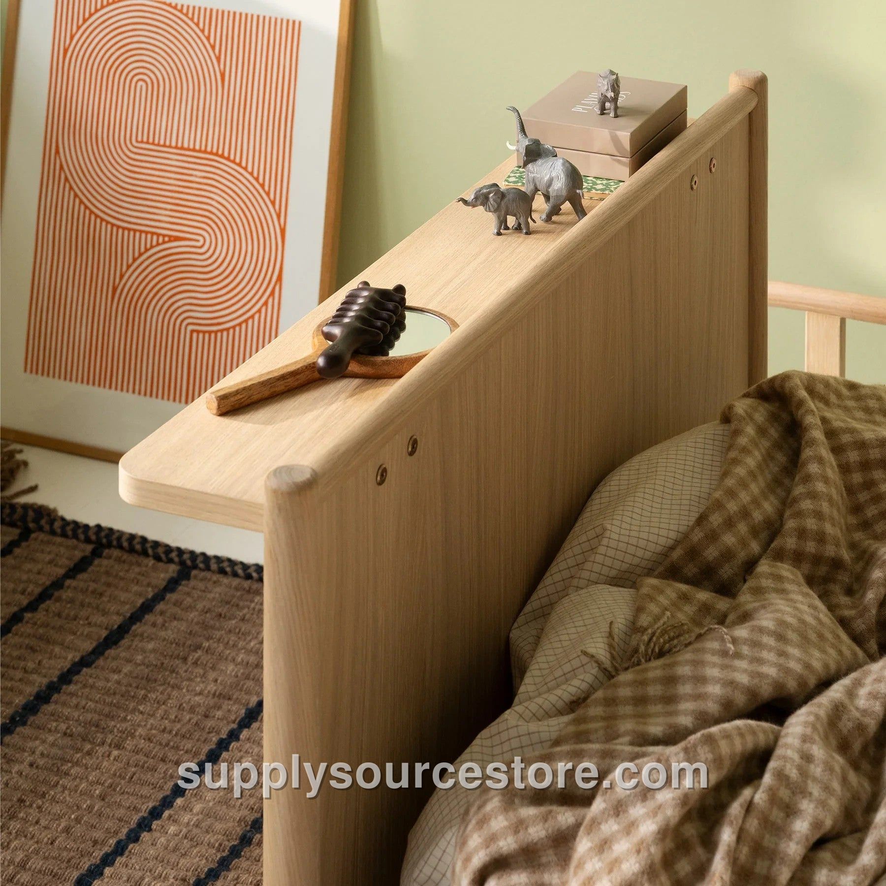 Camp Novel Bed Shelf - Oak