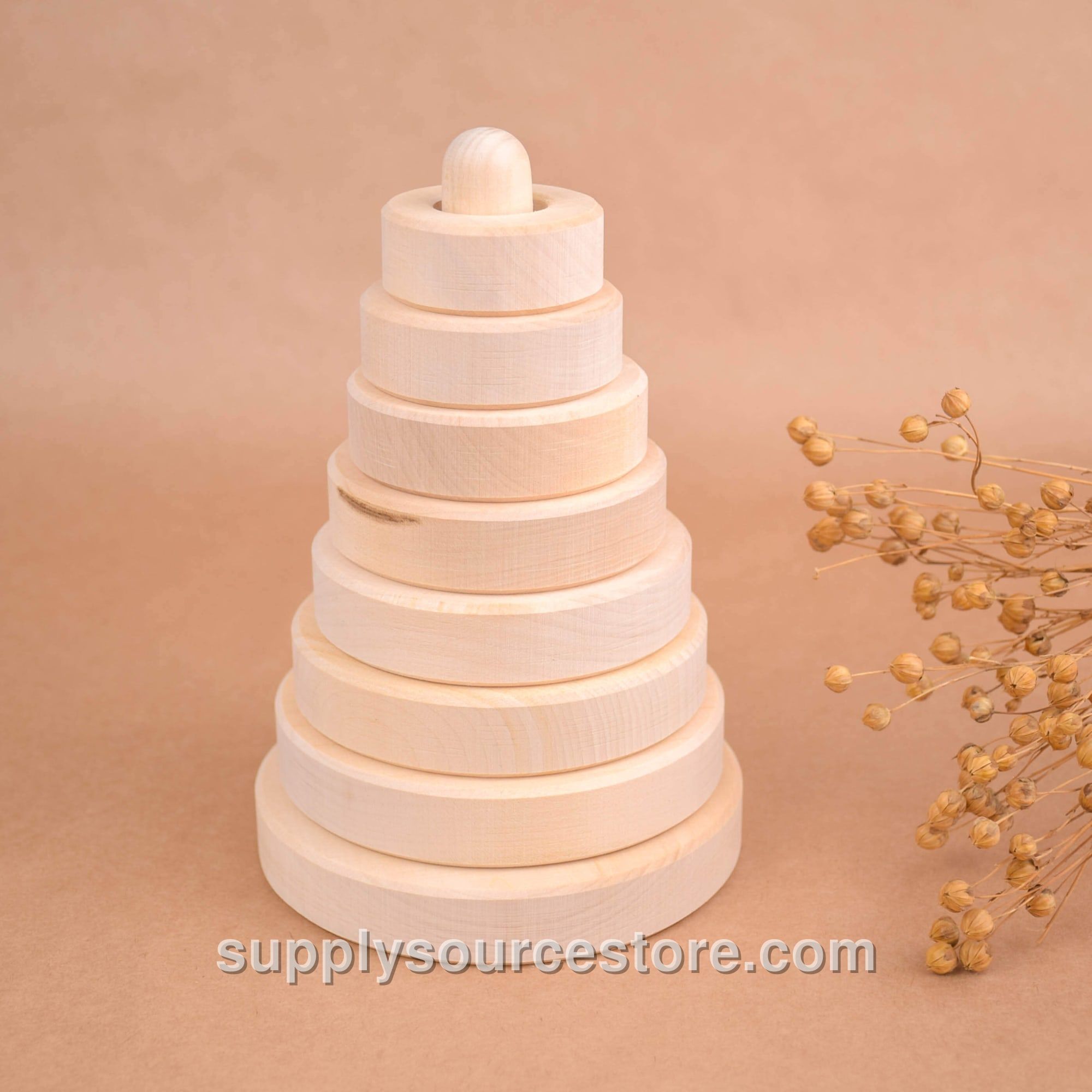 Natural Ring Stacking Toy