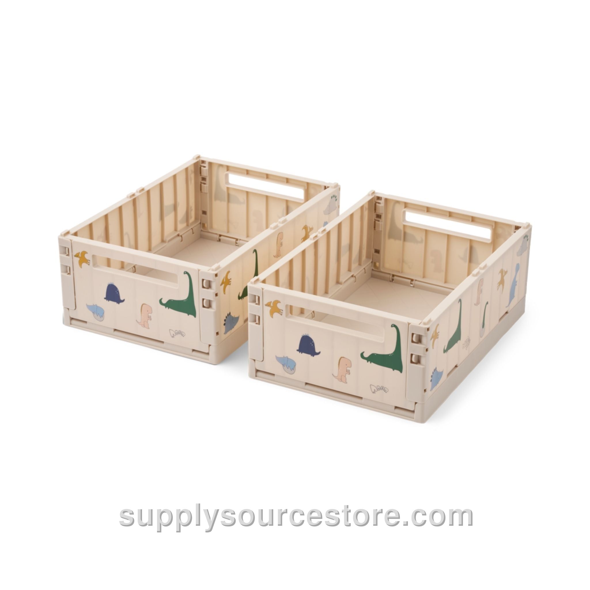 Weston Medium Storage Crate Set of 2 - Dino Roar / Sandy