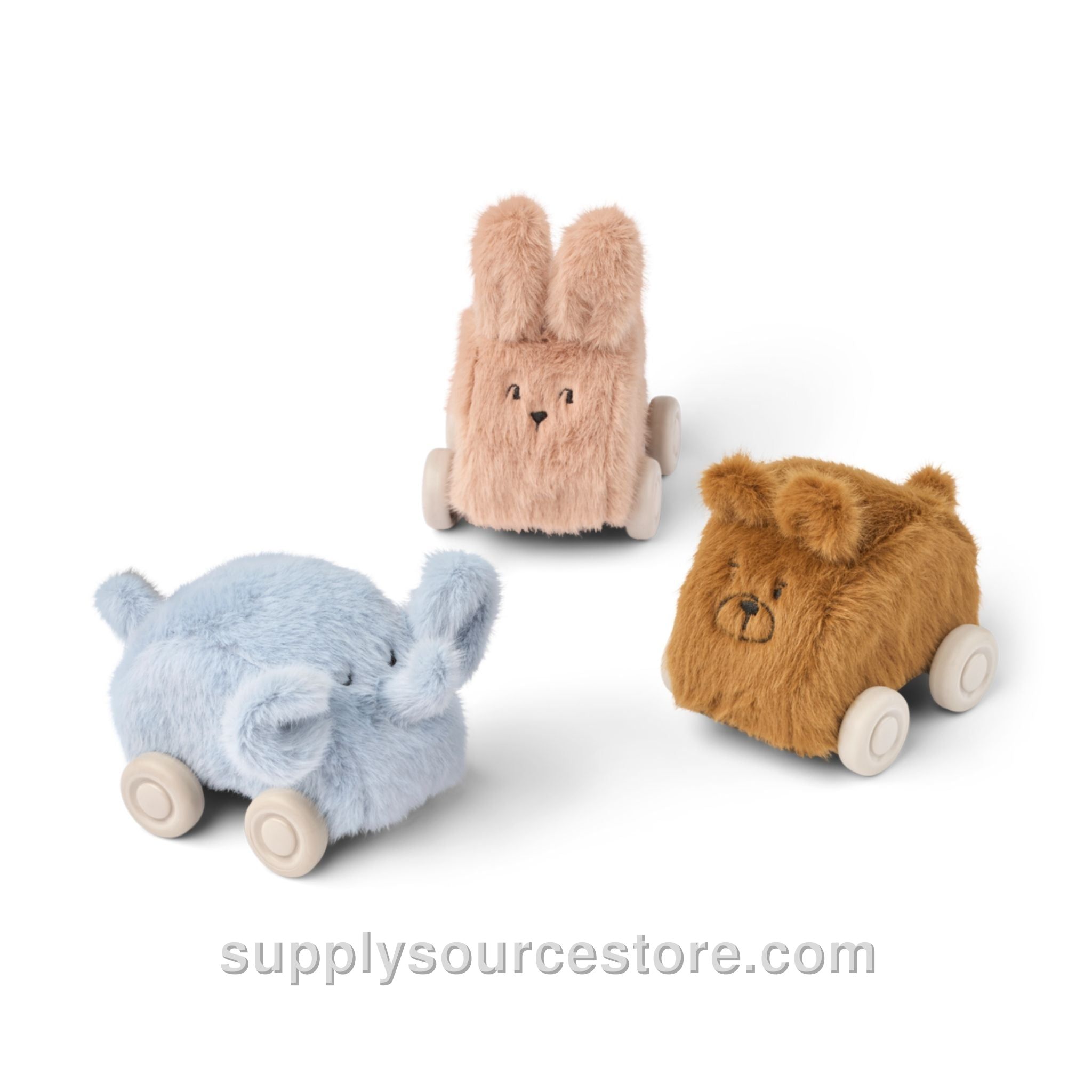 Ansel Plush Car 3-Pack - Pale Tuscany Mix