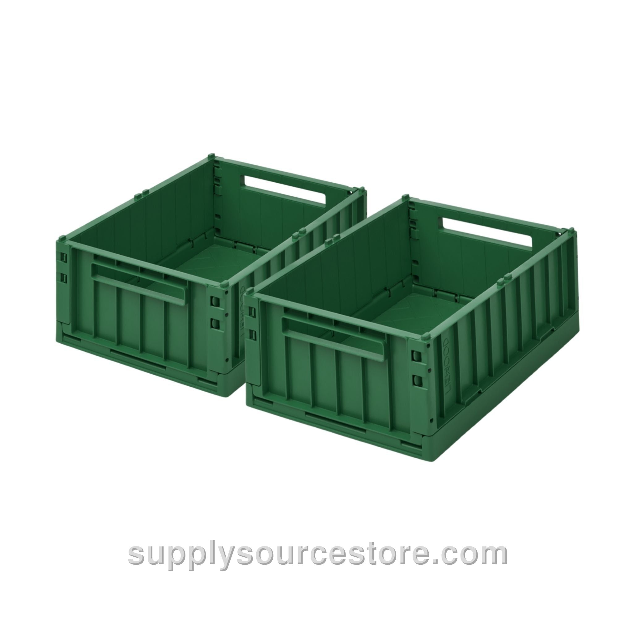 Weston Medium Storage Crate Set of 2 - Garden Green